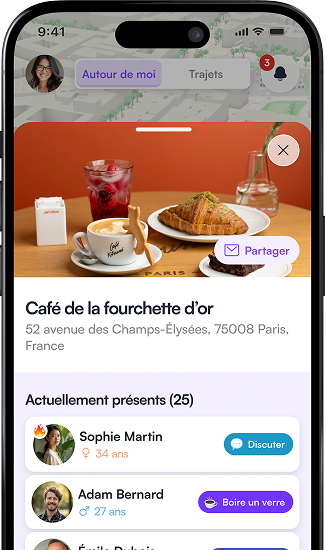 Discute avec ceux qui fréquentent les mêmes endroits